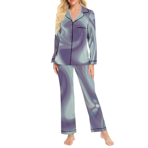 Premium Women Cotton Breathable Sleepwear Set Two Piece Pajama Top and <b>Pants</b> Elastic Waist Soft Cozy Nightwear Loungewear Outfit - Product Image 1