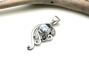 Tendance 925 Sterling Silver Dendrite Gemstone Pendentif Bijoux À La Main En Argent Boho Style Pendentif Bijoux Pour Femmes Cadeau Pour - Product Image 2