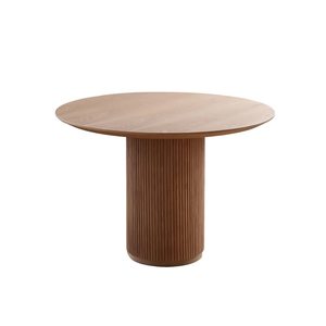 <b>Round</b> <b>Dining</b> <b>Table</b> Modern Made of Solid Teak Wood Frame with Natural Wood Color High Quality Material <b>for</b> Indoor and Outdoor Use - Product Image 4