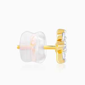 Joyería GIVA-Heer by GIVA Grab Online Pendientes de diamantes de flores con volantes de oro - Product Image 1