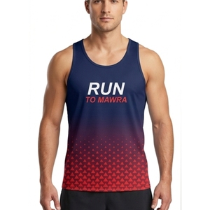 Débardeurs en jersey de coton personnalisés à imprimé graphique, unisexe, élégants, pour la gym, le fitness, la musculation, les entraînements, sans manches, fabriqués par des professionnels - Product Image 1