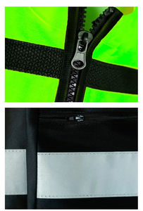 Chalecos DE SEGURIDAD reflectantes personalizados para hombres y mujeres con bolsillos Chaleco de seguridad de construcción de tela de malla - Product Image 4