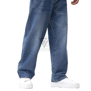 Jeans empilés pour hommes, coupe slim, denim de haute qualité, fermeture éclair, cargo, coupe droite, noir, vintage, respirant, broderie - Product Image 4