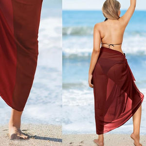 Women Super chiffon Bath Beach wear wrap Wearable <b>Body</b> Wrap high quality best selling swim wear wraps - Product Image 3