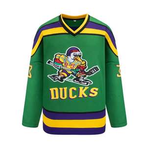 Prix d'usine, maillot de hockey sur glace personnalisé de haute qualité, impression numérique, service OEM, séchage rapide, respirant, spandex/polyester - Product Image 2