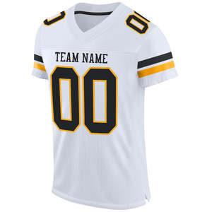 Maillot de football américain unisexe, court, confortable, durable, grande taille, athlétique, personnalisable, design sublimé, brodé, 100% - Product Image 2