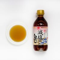 Condiment japonais aux fruits de mer Shoyu NIBISHI, faible teneur en sel, Shiradashi 360ml, bouillon de poisson liquide au bonite, sauce soja