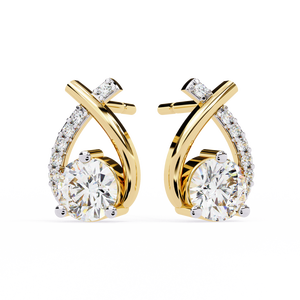 18K Gold Lab Grown Diamond Earrings Unisex Brilliant Cut Filled IGI Certified Premium Luxury Wedding Engagement Fine Jewelry - Product Image 6