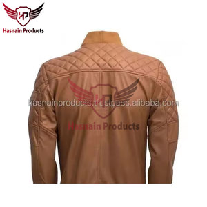 Autumn Winter Men's <b>Leather</b> <b>Jacket</b> Premium Wholesale <b>Long</b> Sleeve Bomber with Zipper Pocket Solid Color Casual Fashionable Design - Product Image 5