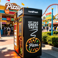 Distributeur automatique compact pour supermarchés, halls d'entrée et commerces de rue – Machine à pizza