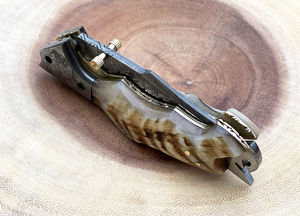 Stainless Steel <b>Pocket</b> <b>Knife</b> Handmade Outdoor Folding <b>EDC</b> <b>Utility</b> <b>Knives</b> Other Handle Serrated Edge 3-Year Warranty Industrial - Product Image 3