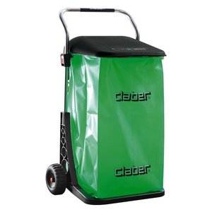 Chariot de transport Claber Eco 8934, porte-sacs poubelle 110L, cadre en aluminium, supports en polypropylène - Product Image 1