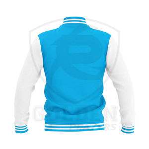 2023 nouvelle veste universitaire blanc/vert de qualité supérieure à la mode pour hommes vêtements décontractés Bomber veste universitaire pour hommes - Product Image 6