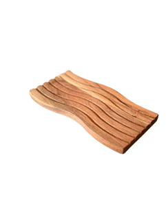 Bandeja de madera para servir con cuerpo de madera completo Cena Bandeja de madera para servir con diseño de flotador Tamaños 5,5x11x0,6 pulgadas - Product Image 1