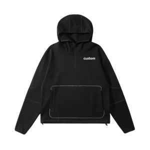 หน้ากากนินจาขนแกะคอตตอนระบายอากาศได้ดีสำหรับฤดูหนาวไซส์ใหญ่พิเศษเสื้อผ้าแนวสตรีทเสื้อฮู้ดเฮฟวี่เวท - Product Image 5