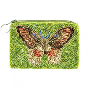 กระเป๋าใส่เหรียญประดับลูกปัดฤดูร้อนสไตล์วินเทจสำหรับผู้หญิงกระเป๋าสตางค์แฟชั่นงานปักลายโซ่ดอกไม้ตกแต่งจดหมายด้วยงานหัตถกรรม MD - Product Image 2