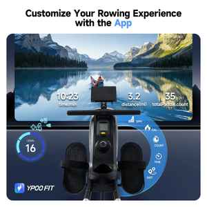 YPOO High Quality 3KG Flywheel Steel Low Noise <b>Magnetic</b> <b>Rowing</b> <b>Machine</b> for Home Use Unisex 120kg Capacity - Product Image 2