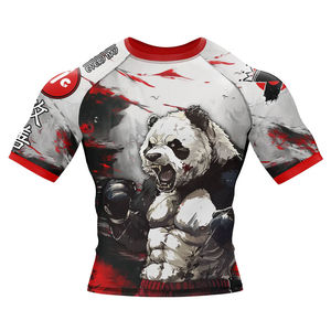 Prix de gros d'usine, logo personnalisé, t-shirt de compression pour homme, rashguard MMA, NO GI Grappling Jiu Jitsu BJJ Rashguard 2026 - Product Image 6