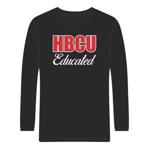 HBCU Educated Black DST Long Sleeve T <b>Shirt</b> Cotton Chenille Embroidery Greek Sorority Delta Divine Nine Collegiate Fashion <b>Tee</b> - Product Image 3