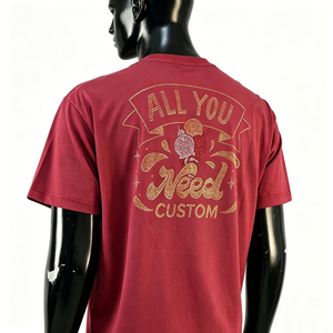 T-shirt classique pour <span class=keywords><strong>homme</strong></span> avec strass, motif imprimé en strass, vêtements personnalisés avec diamants sur strass, T-shirts avec diamants - Product Image 1