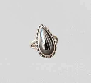 Solid 925 Sterling Silver Hematite Gemstone <b>Ring</b> Handmade Designer Bohemian Jewelry Dainty Ethnic <b>Ring</b> for Women - Product Image 3
