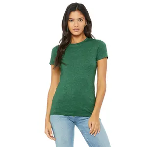 Bella Canvas Heather Grass Green women slim fit tee Breathable Women Fitted Very Important Tee