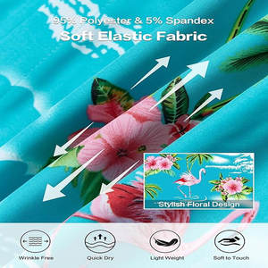 Chemises Hawaii pour hommes, vêtements d'été à séchage rapide, chemises de plage personnalisées avec impression par sublimation, manches courtes et fonction anti-rides - Product Image 4