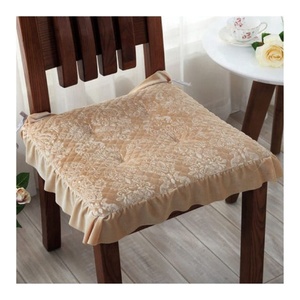 Hamaca marrón Chocolatey, Color gris, 100%, almohadilla para silla de algodón orgánico con lazos de cuerda, cojín completo certificado GOTS con Freels plisados - Product Image 2