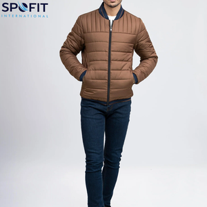 Vêtements d'extérieur, veste à capuche personnalisée, unisexe, hiver, imperméable, rembourrée, bomber, chaude, épaisse, doudoune, vêtements décontractés - Product Image 1