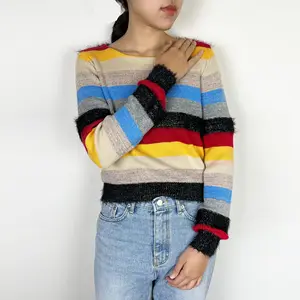 Simple and versatile autumn and winter new loose casual pullover long sleeved thick sweater for women