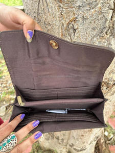 กระเป๋าสตางค์หนังวัวแท้สำหรับผู้หญิง - Product Image 5