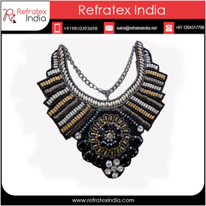 Bijoux en argent design ras du cou bijoux artificiels AJN83 en argent noir sade bijoux artificiels élégants du fournisseur - Product Image 5