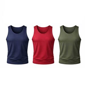 Camisetas de Tirantes para Hombre, Corte Ajustado, Casuales, de Verano, para Gimnasio, Transpirables, de Secado Rápido, Ecológicas, Tejidas, Estampadas, 100% Algodón, Antideslizantes - Product Image 4