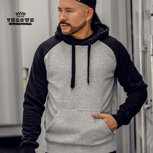 Sudadera con Capucha de Alta Calidad para Hombre, 100% Algodón, Ropa Casual de Invierno, Logotipo Personalizado Impreso, Tie-Dye, Forro Polar Sólido, Dobladillo Corto, Borde Crudo, Liso - Product Image 1