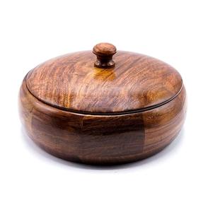 Boîte de Chapati en bois de luxe faite à la main très bon prix maison et jardin ustensiles de cuisine utiliser boîte de Chapati en bois forme ronde produit solide - Product Image 3
