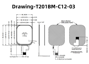 Mô-đun hiển thị <span class=keywords><strong>TFT</strong></span> 2.01 inch nhỏ gọn với độ phân giải 240x296, trình điều khiển jd9853, bảng màu đầy đủ và SPI 4 dây đa năng - Product Image 4