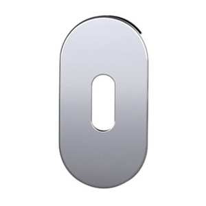 Bocchetta Ovale Bassa (6 mm) Inox Satinato Foro Patent - Product Image 1