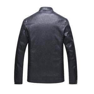 Vestes en cuir véritable pour hommes, en cuir de vache naturel, manteau d'hiver, col montant, style élégant, vêtements d'extérieur, vente en gros, haute qualité, design personnalisé - Product Image 2