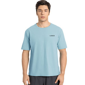 Camiseta Deportiva de Manga Corta para Hombre, de Secado Rápido, para Correr y Hacer Ejercicio, Estilo Lulu, Delgada, Holgada, Transpirable, para Verano - Product Image 1