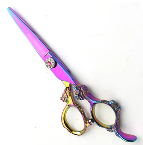 Ciseaux de barbier professionnels IMANS en acier inoxydable avec pointe de lame affûtée pour la coupe de cheveux, outil de beauté pour droitiers, plusieurs finitions - Product Image 2