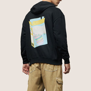 Nueva llegada Peso ligero de alta calidad Logotipo personalizado Impresión Hombres Material polar Sudadera con capucha de gran tamaño Impreso - Product Image 3