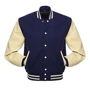 Chaqueta Bomber de lana personalizada 2025 para hombre, chaqueta de chenilla bordada de estilo informal con letras de talla grande, de punto transpirable - Product Image 4