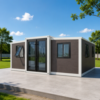Cabane de campagne préfabriquée - Maison ADU pliable - Conception à plat pour des coûts de transport réduits - Certifiée CE UE pour les projets mondiaux