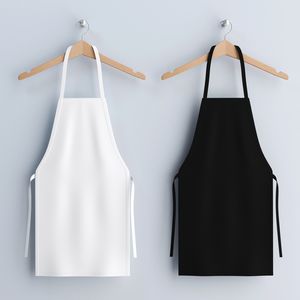 Tablier d'hôtel 5 étoiles blanc avec logo personnalisé, tablier de cuisine en lin, prix bas, écologique, tablier de cuisine en coton biologique doux - Product Image 1