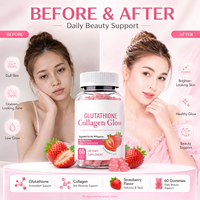 Gummies de Collagène Hydrolysé Végétaliennes Sans Sucre, Riches en Protéines, à Marque Blanche, avec Vitamine C, Biotine et Acide Hyaluronique pour la Beauté
