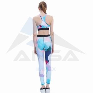 Conjuntos de Yoga de cintura alta de la mejor calidad, medias sublimadas para adultos, ropa de entrenamiento de invierno, prendas de vestir para gimnasio, ropa deportiva, conjuntos de gimnasio ajustados con estampado - Product Image 2