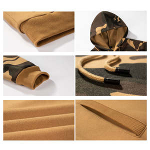 Veste décontractée à capuche pour homme, en coton 100%, camouflage brodé, hiver, grande taille, chaude - Product Image 5