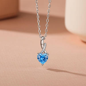 Ensemble de bijoux Jeulia Eternal Heart Twist, bague de fiançailles et collier en diamant - Product Image 4
