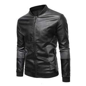 Venta caliente Precio barato al por mayor Mejor diseño 2025 Material de cuero Chaqueta de moda Diseño único Chaqueta de cuero para hombres - Product Image 5