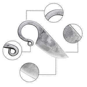 Pendentifs Couteau en Acier Carbone avec Logo Personnalisé, Breloques de Bijoux en Acier Inoxydable du Fabricant Professionnel, Couteau Médaillon Viking - Product Image 3